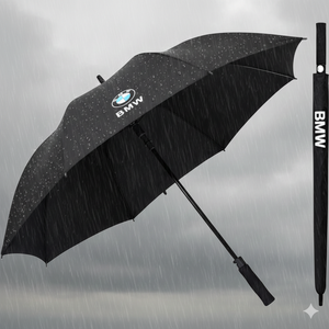 BMW-Large Golf Umbrella with Long Handle - Heavy-Duty Automatic  Windproof Umbrella