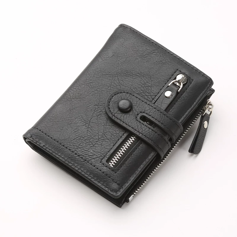 DIDE Large Capacity Zipper PU Leather Wallet