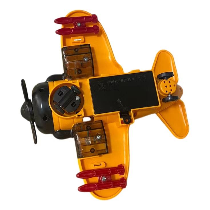 Safari Style Cartoon Plane with Lights & Sound