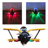 Safari Style Cartoon Plane with Lights & Sound