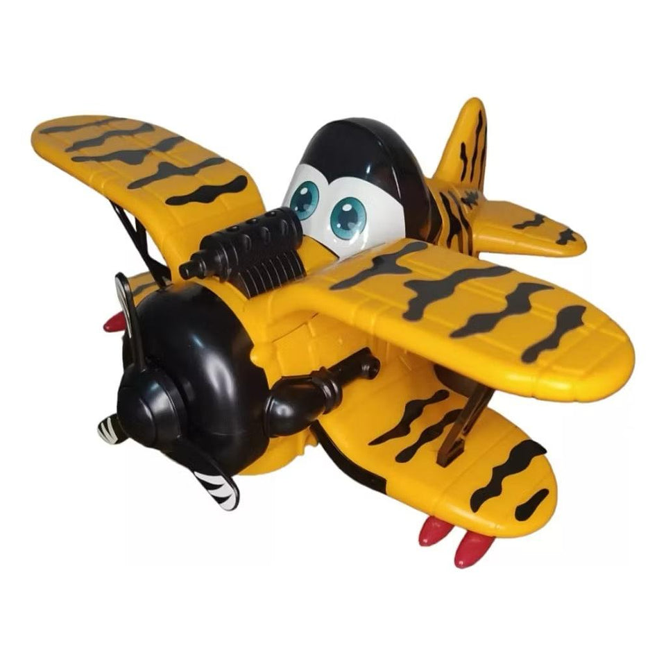 Safari Style Cartoon Plane with Lights & Sound