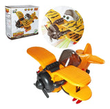 Safari Style Cartoon Plane with Lights & Sound