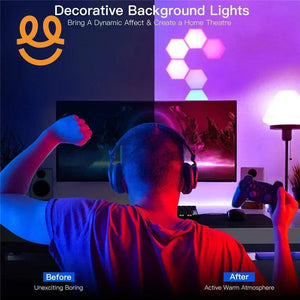 LED Quantum lamp Hexagonal Touch Sensor