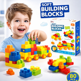 Soft Building Blocks Set for Toddlers | 80 PCS