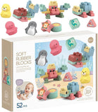 🧸 Soft Rubber Animal Building Blocks Set