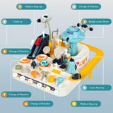Space Adventure Car Play Set for Kids – Interactive Parking & Track Game with Vehicles and Lifts