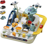 Space Adventure Car Play Set for Kids – Interactive Parking & Track Game with Vehicles and Lifts
