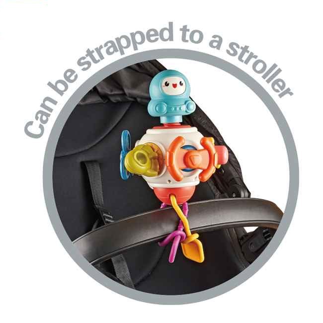 Space-Themed 8-in-1 Busy Activity Toy – Motor Skills & Sensory Play