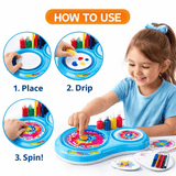 Spin Art Splash Painting Machine for Kids – Electric Creative Art Set with Paints & Paper