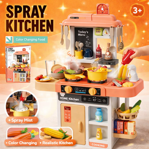 Spraying Home Kitchen Play Set – Realistic Mist Cooking Fun for Kids