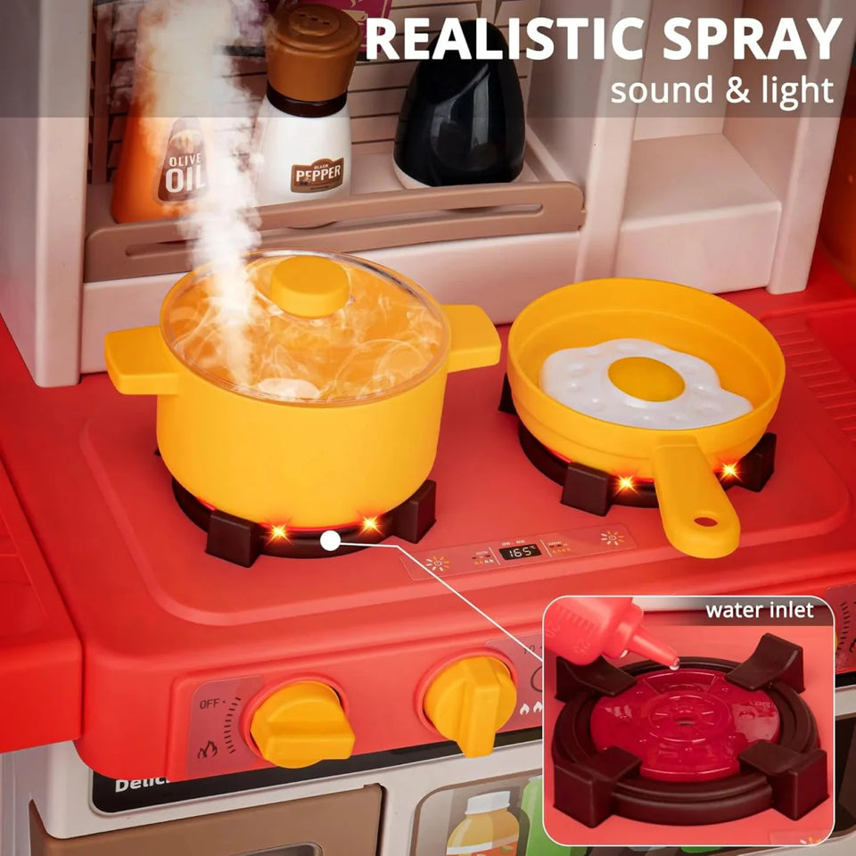 Spraying Home Kitchen Play Set – Realistic Mist Cooking Fun for Kids