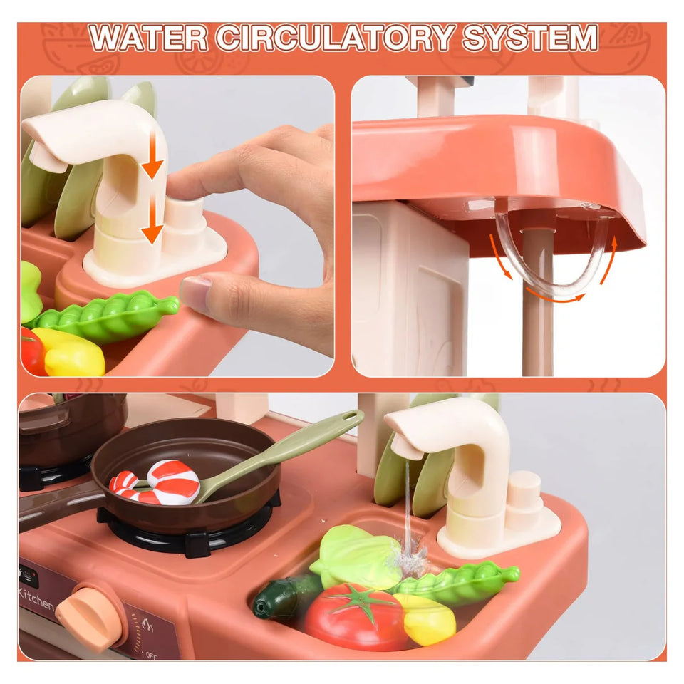 Spraying Home Kitchen Play Set – Realistic Mist Cooking Fun for Kids