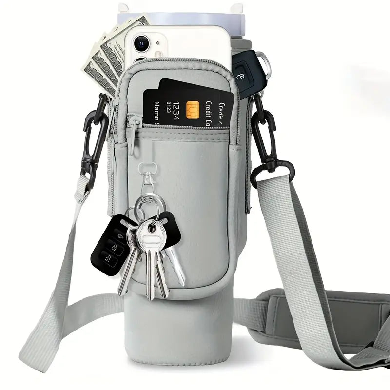 Stanley 40oz Tumbler Carrier  – Adjustable Strap & Phone Pocket