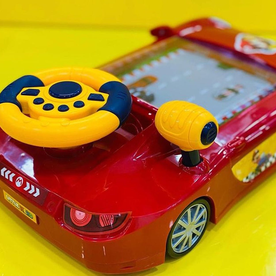 Super Mario Theme Simulation Car Steering Wheel Game