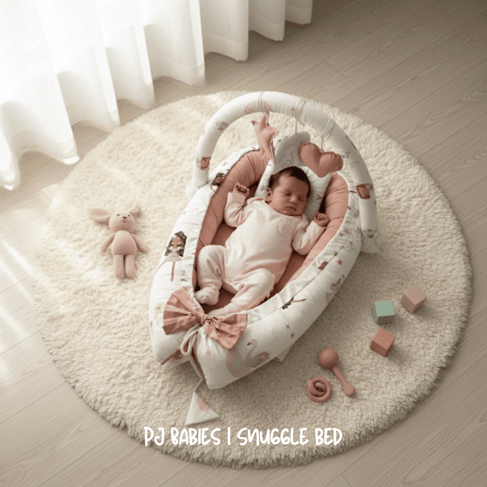 🌸 Sweet Dreams Little Princess Snuggle Bed 🌙🤍
