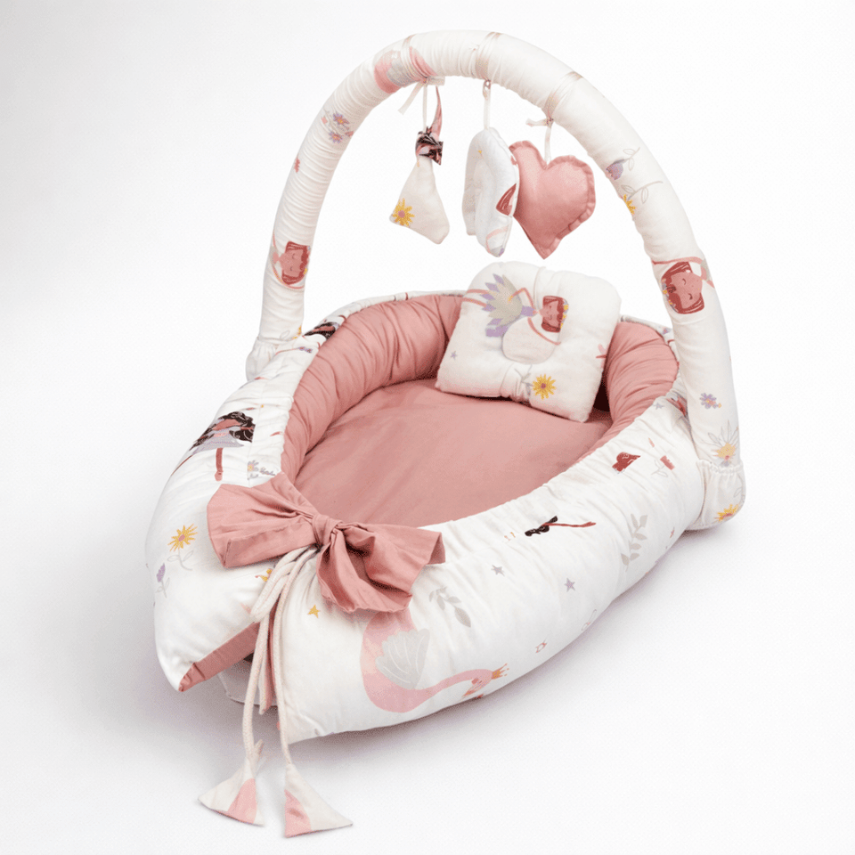 🌸 Sweet Dreams Little Princess Snuggle Bed 🌙🤍