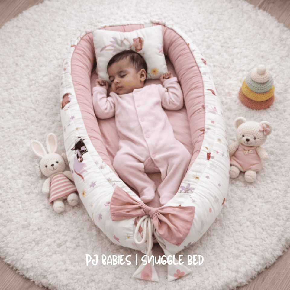 🌸 Sweet Dreams Little Princess Snuggle Bed 🌙🤍