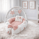 🌸 Sweet Dreams Little Princess Snuggle Bed 🌙🤍