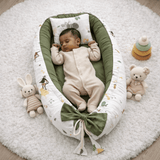 🌿 Sweet Dreams Nature Nest Snuggle Bed 🦒🤍