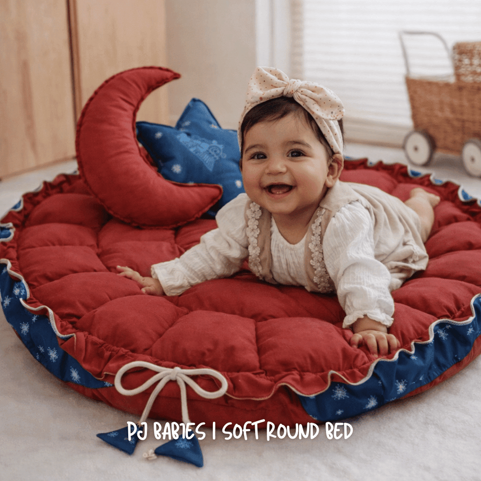 Sweet Dreams Reversible Baby Round Cot & Play Mat