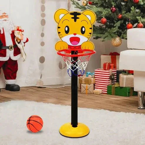 Tiger Hoop Adjustable Basketball Set for Kids – Indoor & Outdoor Sports Play Stand
