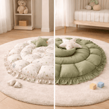 Tiny Tails Garden 2-in-1 Reversible Baby Round Cot & Play Mat