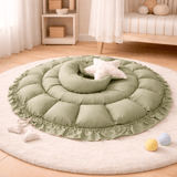 Tiny Tails Garden 2-in-1 Reversible Baby Round Cot & Play Mat