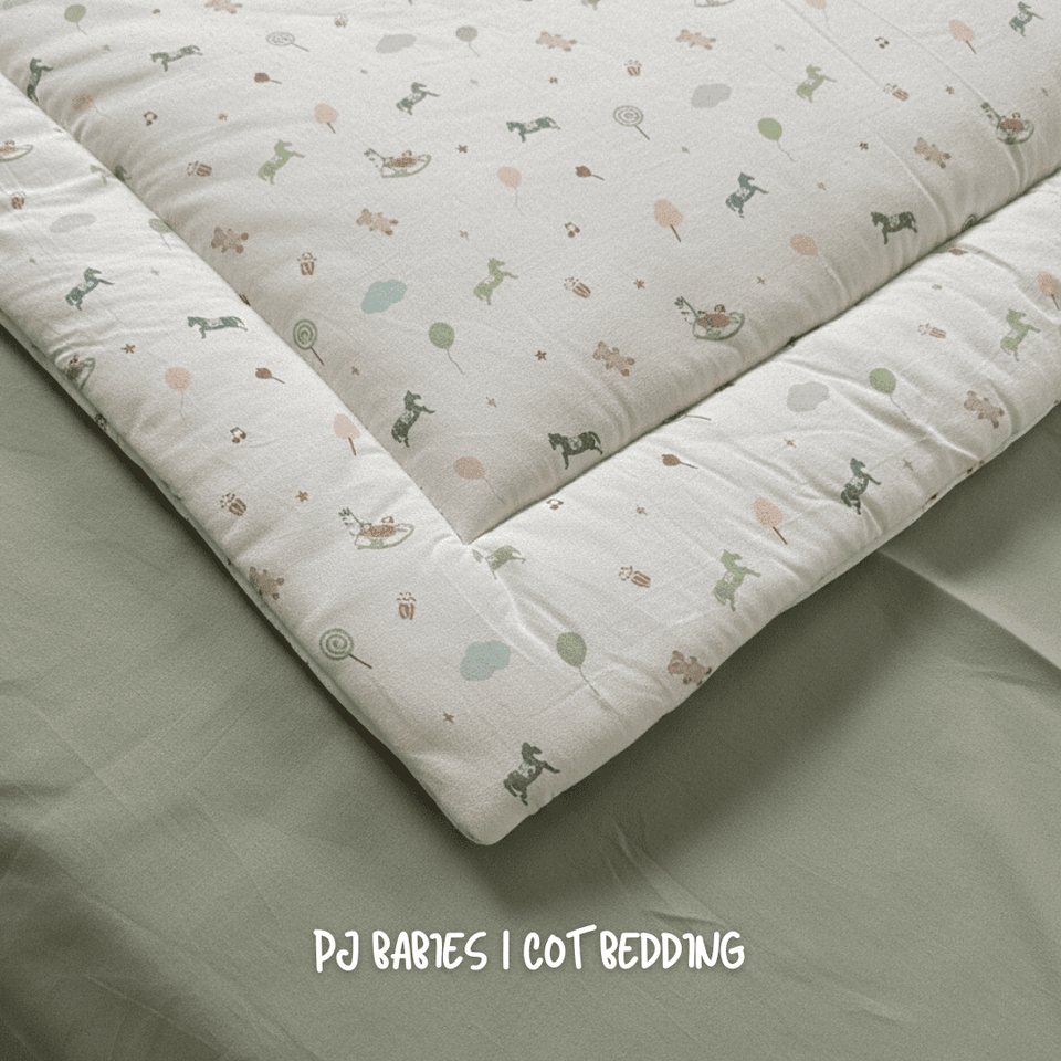 Tiny Tails Garden 9 Pc Cot Bedding Set