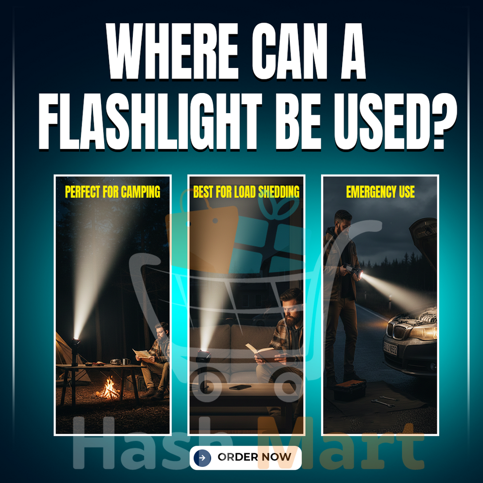 Tactical LED Flashlight Rechargeable, Emergency Tool with Side Light & USB Charging