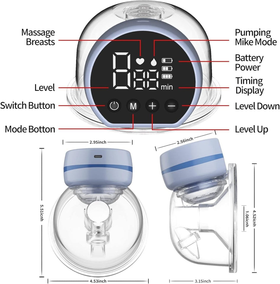 Tovvild Wearable Breast Pump – Hands-Free Electric Milk Expression