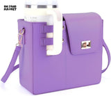 TUMBLERS CROSSBODY BAG – STYLISH PORTABLE ADJUSTABLE STRAP - PURPLE