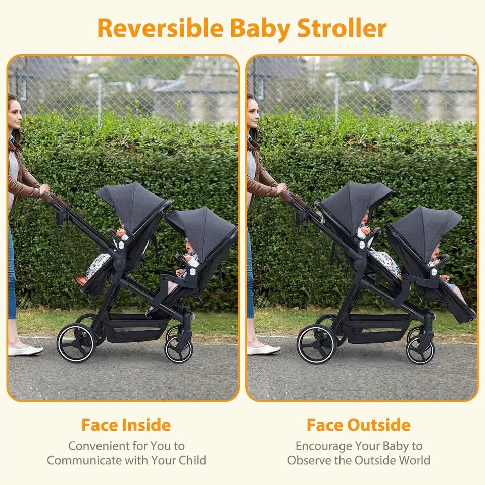 Twin Baby Stroller – Safe, Comfortable & Easy to Maneuver