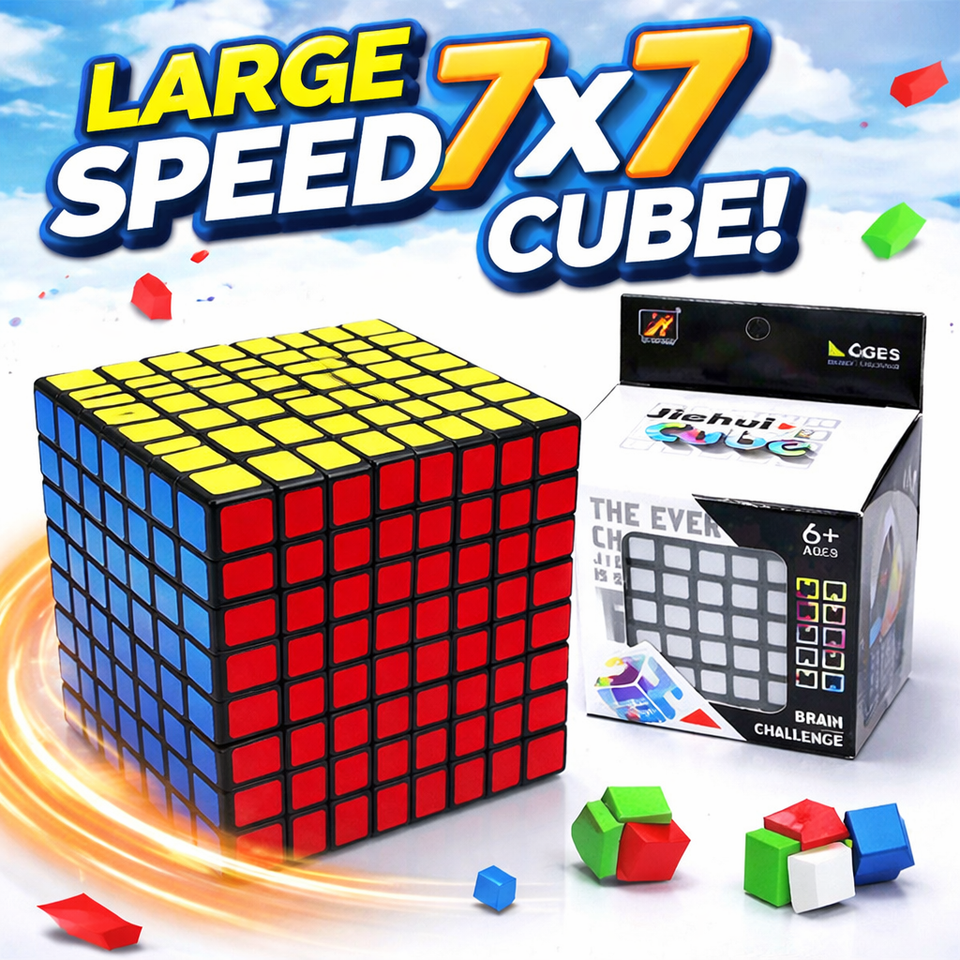 Ultimate 7×7 Large Speed Cube | Brain Challenge Puzzle
