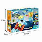 Universal Flex Track Builder Set | 96-Piece DIY Racing Track with Light-Up Cars