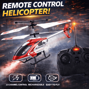Velocity RC Mini Helicopter – 2.5 Channel Rechargeable Flying Machine