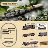 Vintage Steam Train Playset with Light & Sound 🚂