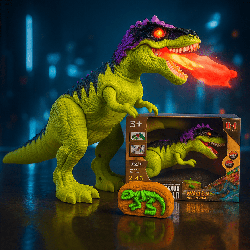 Walking Remote Control Dinosaur with Lights & Sound