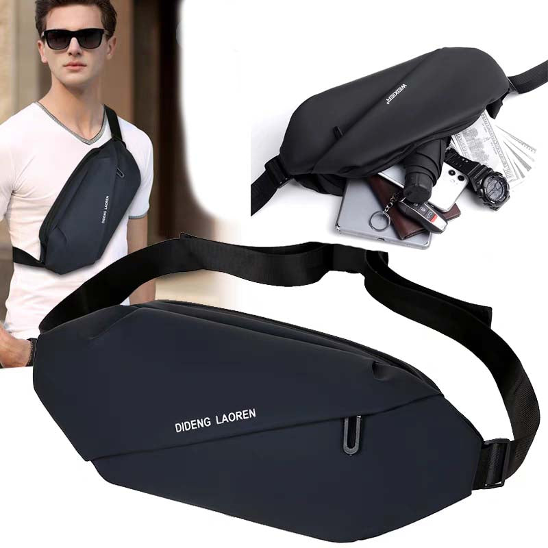Waterproof Fanny Pack with 4 Zipper Pockets Crossbody Waist Bag