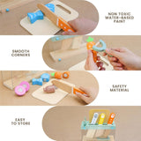 Wooden Play Kitchen Accessories Set