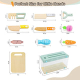Wooden Play Kitchen Accessories Set