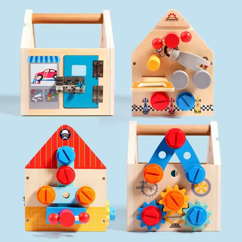 Wooden Tools Toy Set With Hammer & Screwdriver