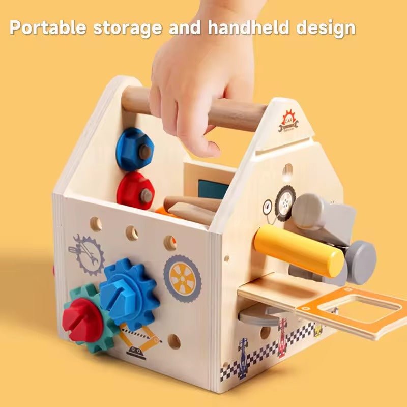 Wooden Tools Toy Set With Hammer & Screwdriver
